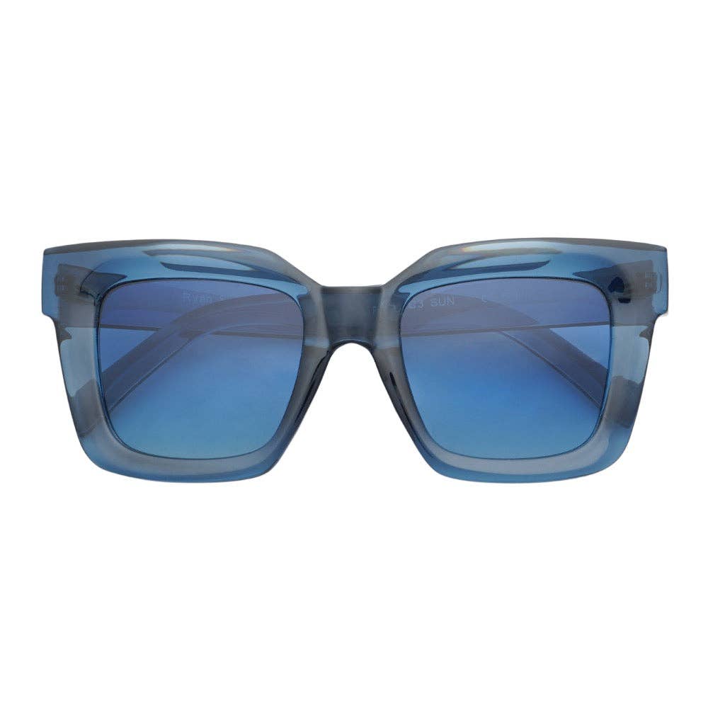 Sunglasses - Ellie | Transparent Blue | Blue Lens