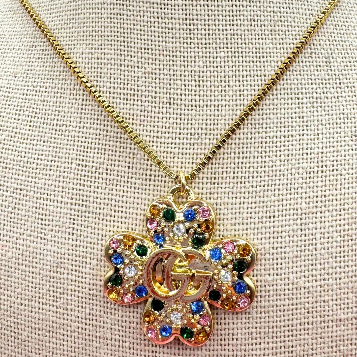 14kt Gold Upcycled Gucci Necklace