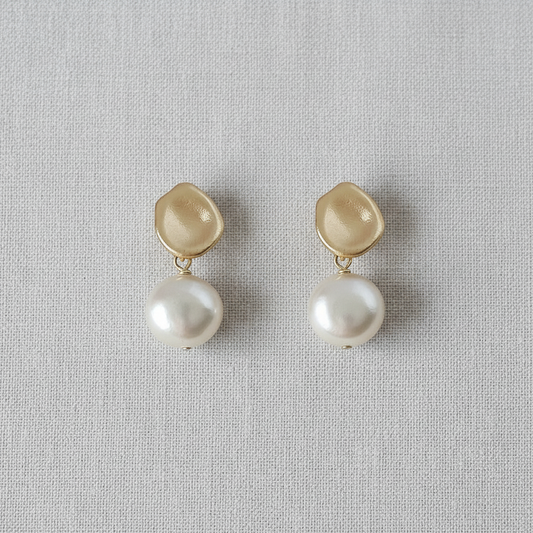 Baroque Pearl Stud Earrings