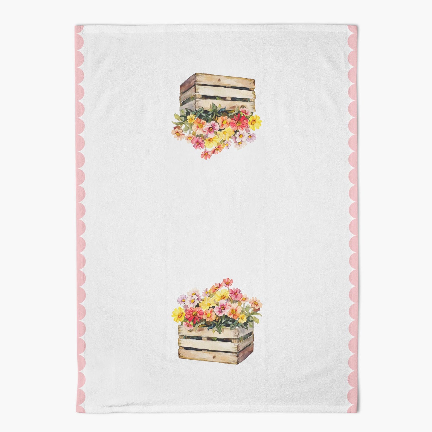Wildflower Crate - Tea Towel