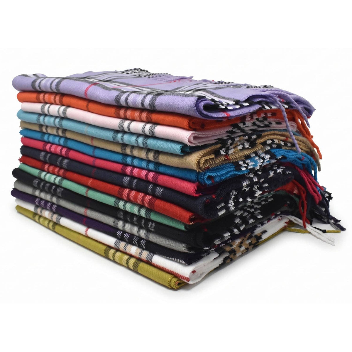Winter Scarf Classic Tartan Plaid Soft Cashmere Feel