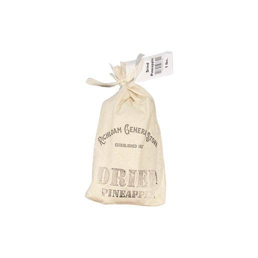 Dried Pineapple Tidbits with Decorative Cloth Bag (1 lbs.)