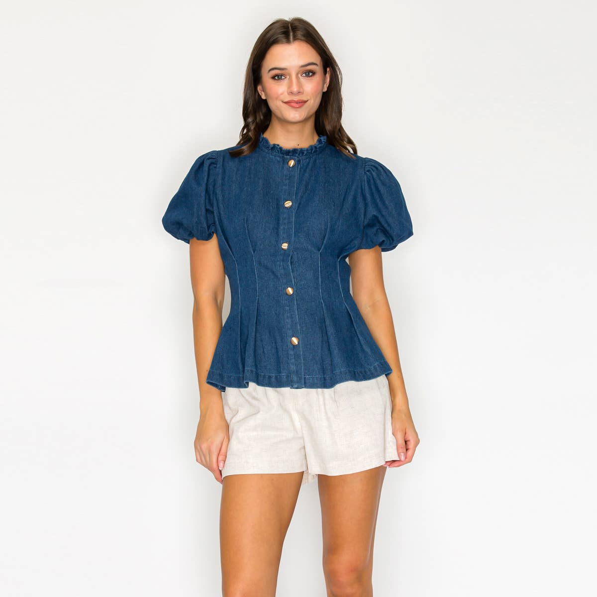 La Belle Denim Blouse