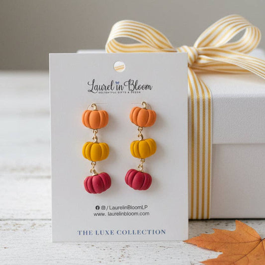 Heirloom Harvest Pumpkin Drop Earrings