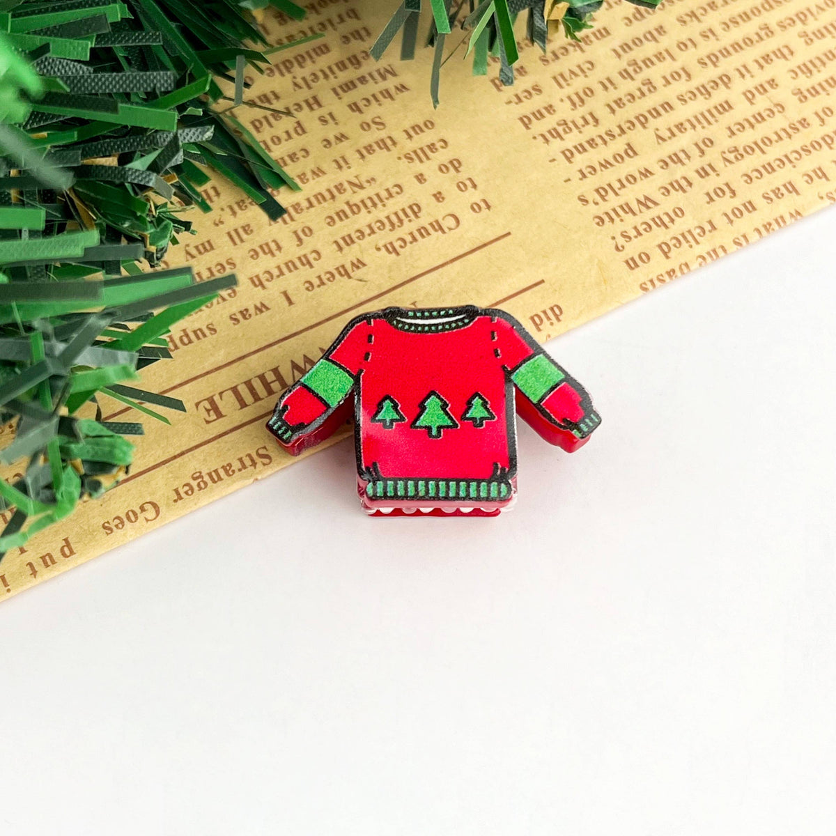 Christmas Mini Hair Claw Clip