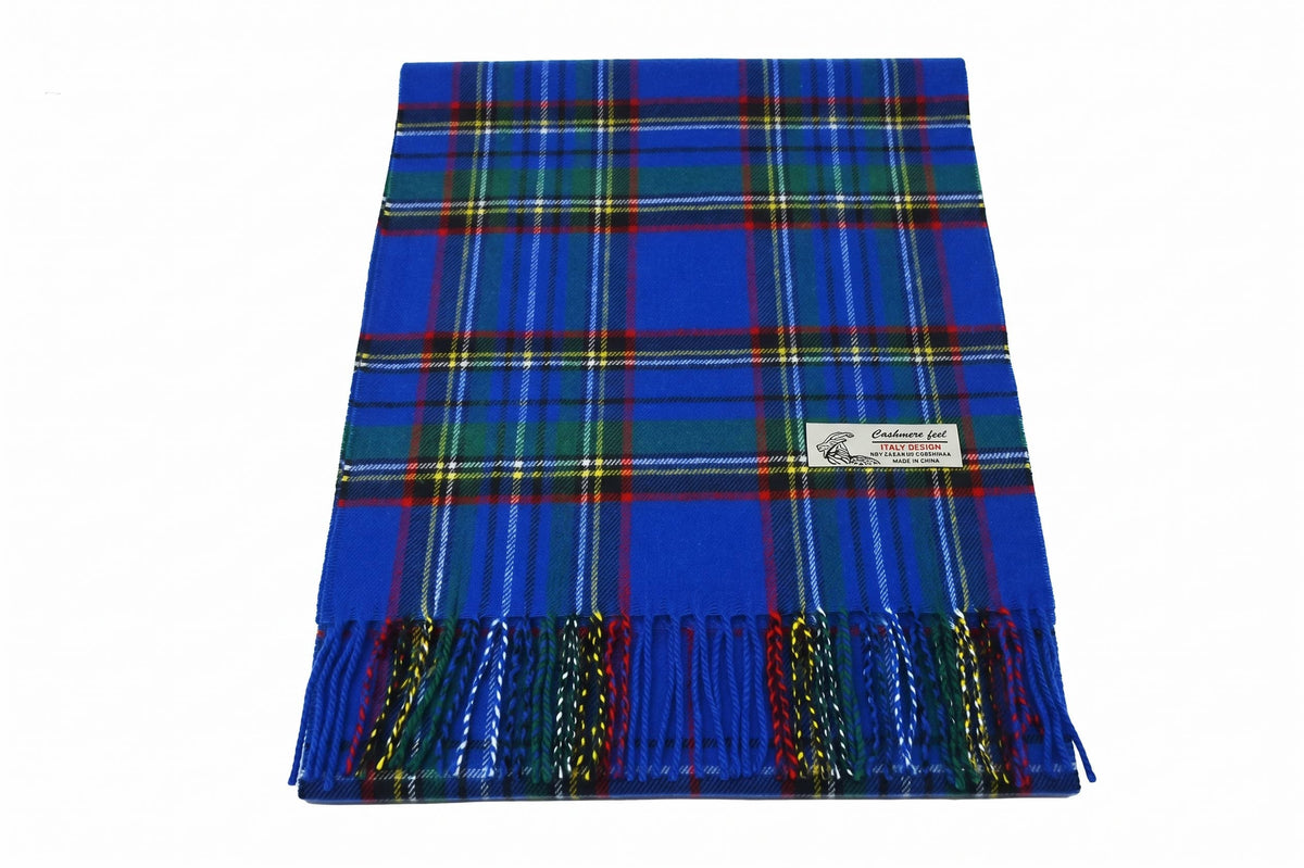 Soft Cashmere Feel Stewart Plaid Winter Muffler Scarf