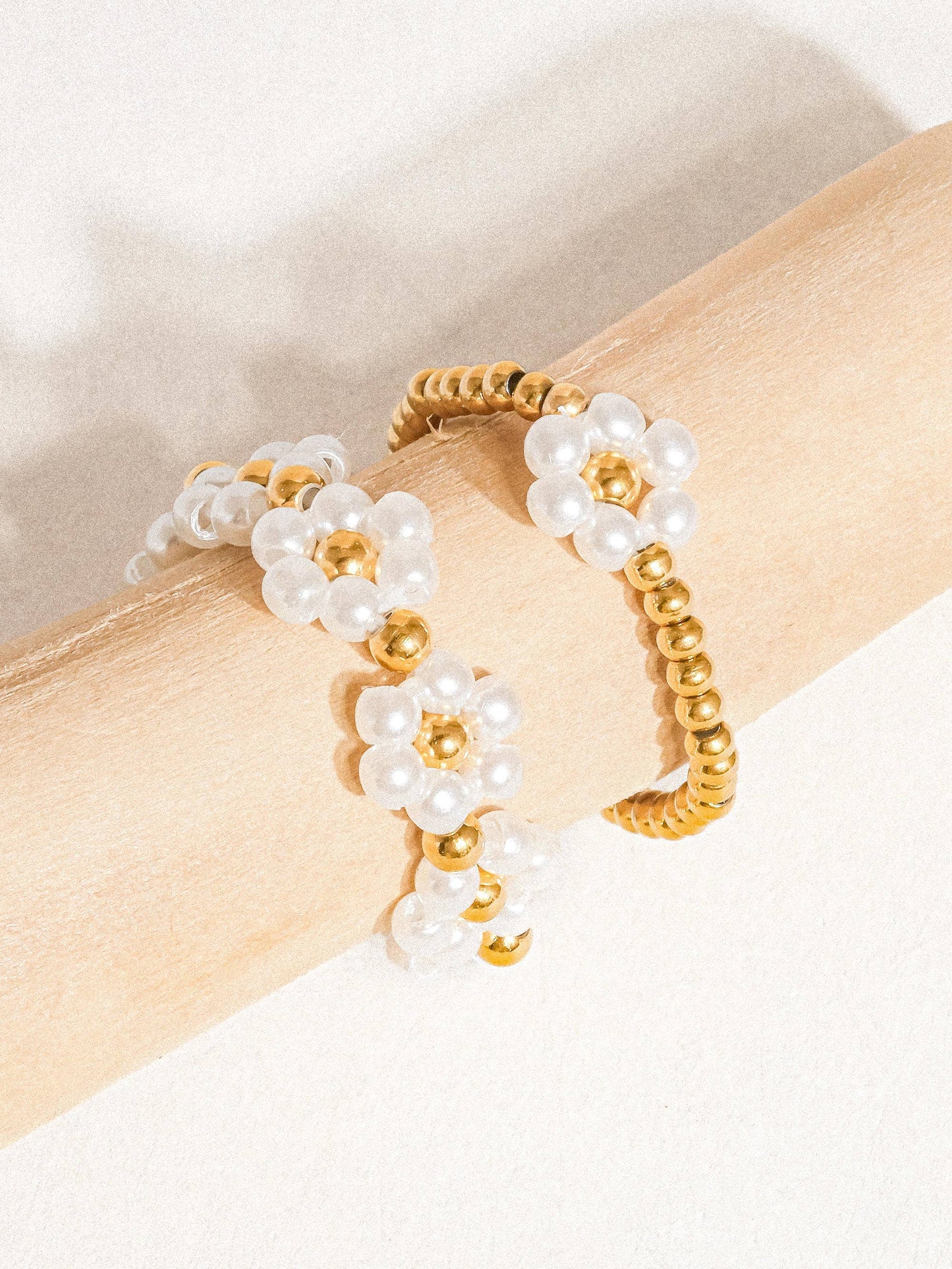 Rae Duo Floral Ring - 18K Gold Non-Tarnish Stainless Steel