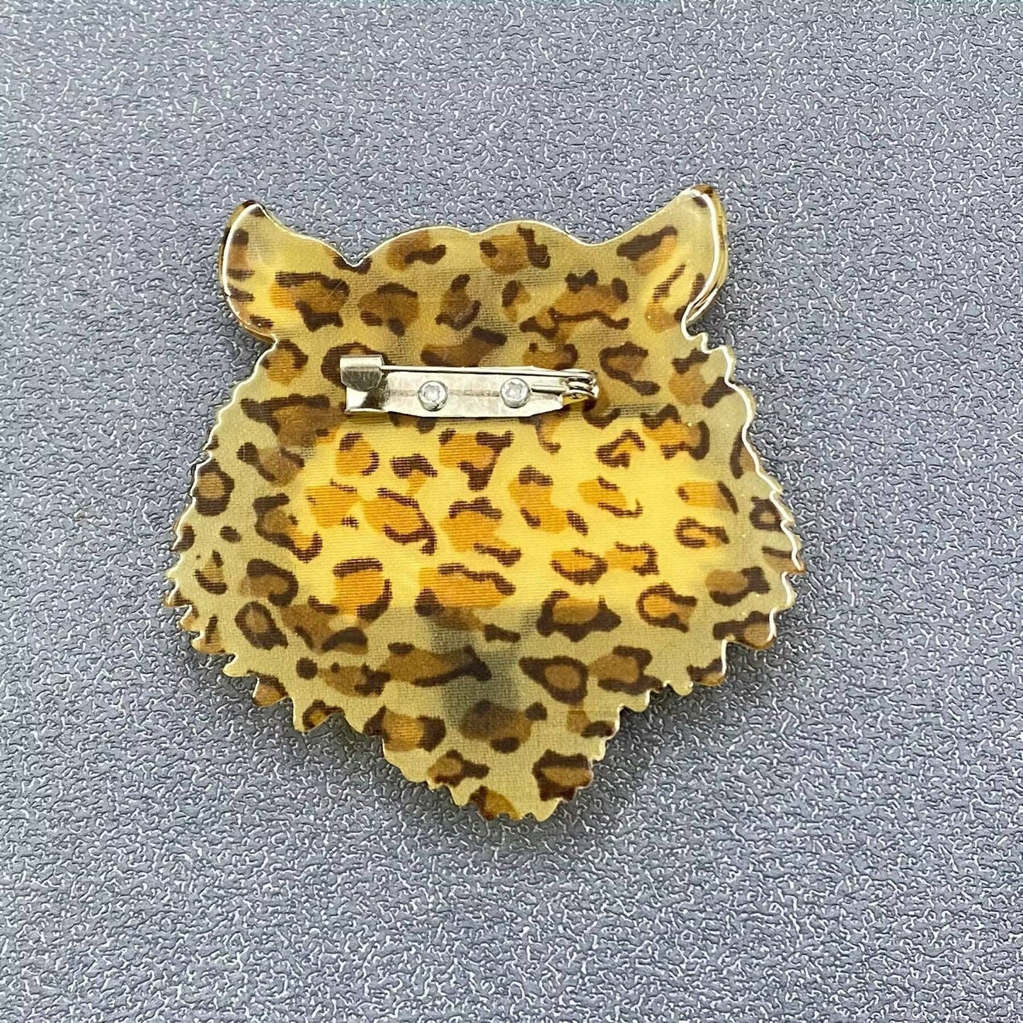 Acrylic Tiger's Head Brooch