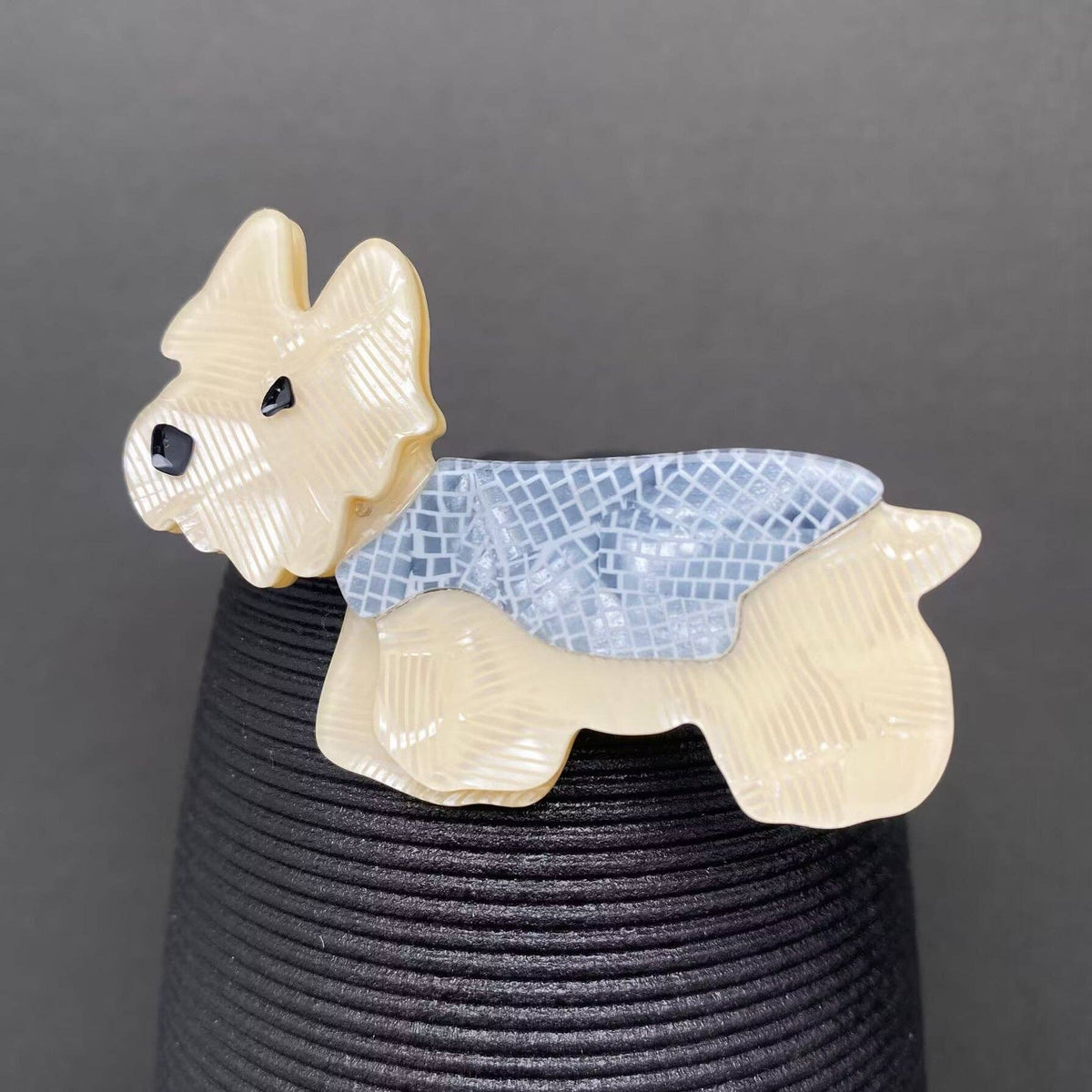Acrylic Yorkshire Terrier Brooch
