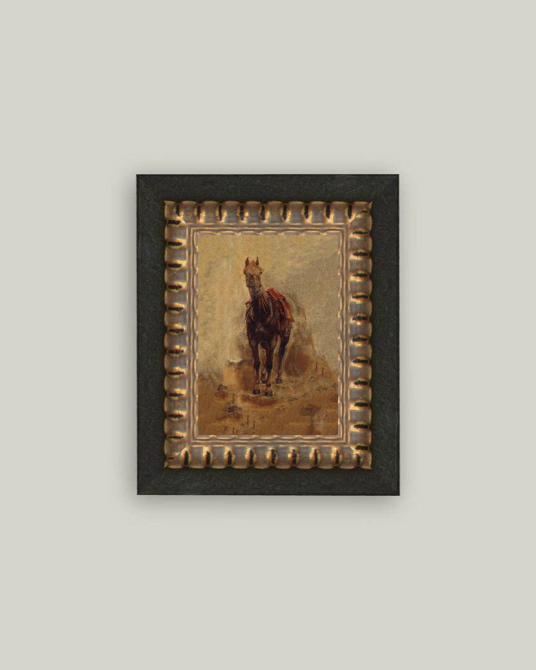 Horse Study Framed Antique Art