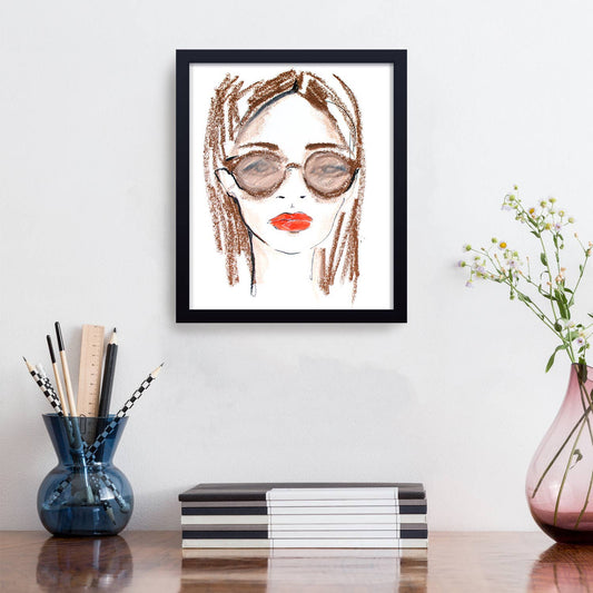 'Amanda' Framed Print Wall Art by Chauncey Jacks