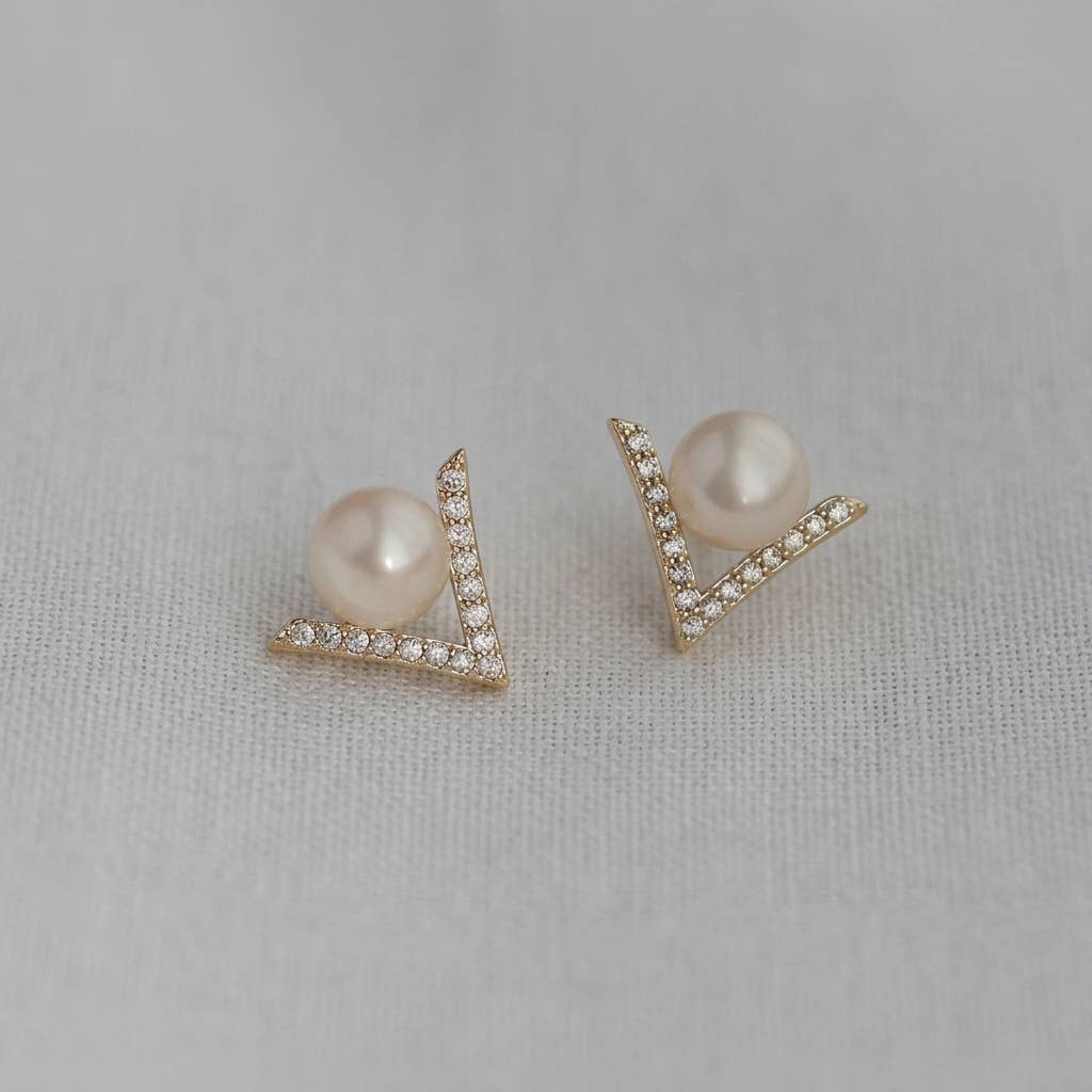 Assorted Character Freshwater Pearl Stud Earrings