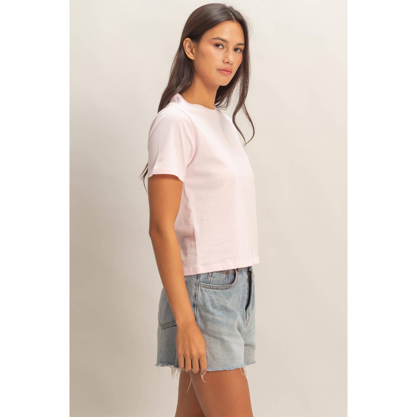 Crew Neck Cotton T-Shirt