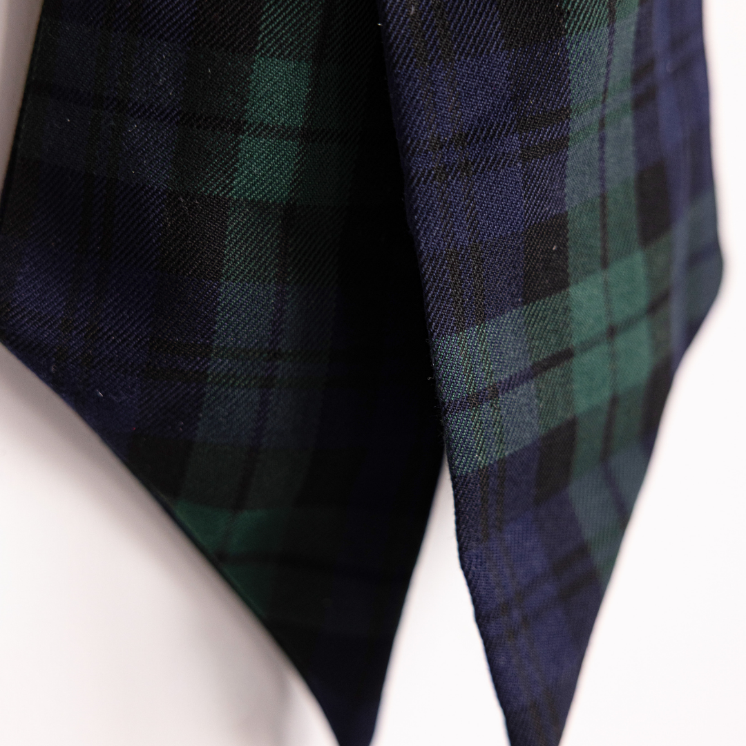 Plaid Green Fabric Bows