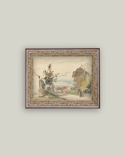 The Road From Versailles Framed Antique Art