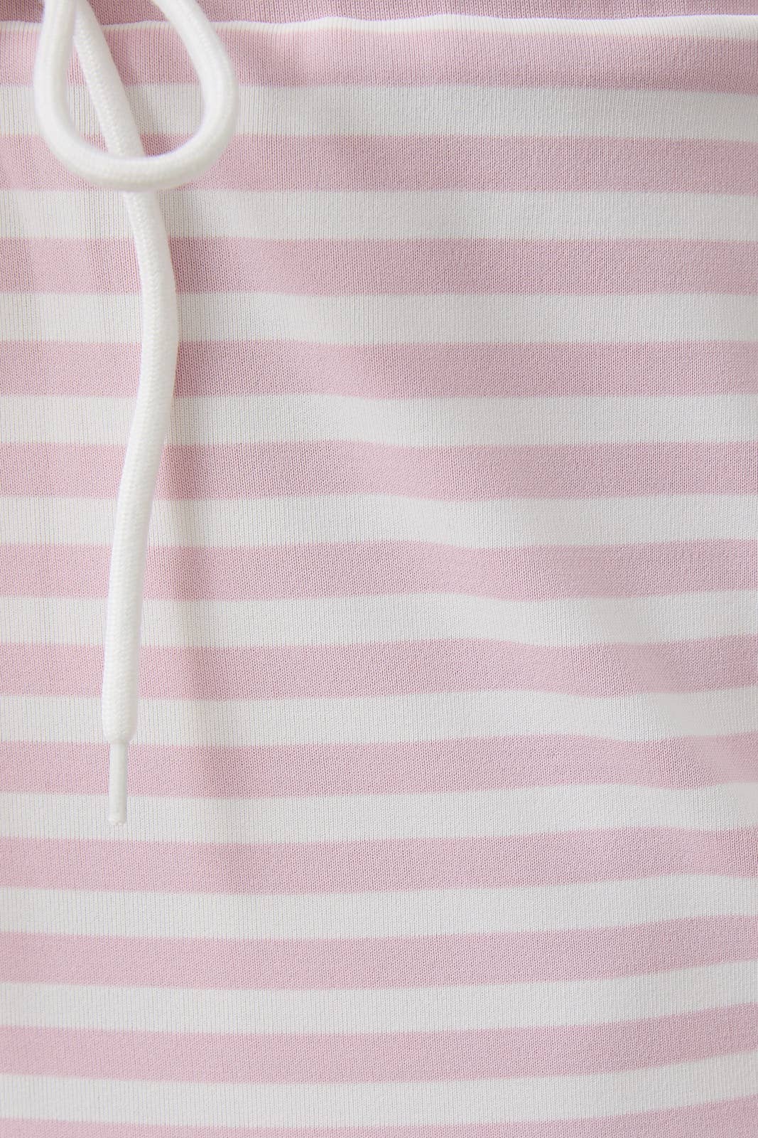 Mid Rise Striped Skort - Light Pink & White
