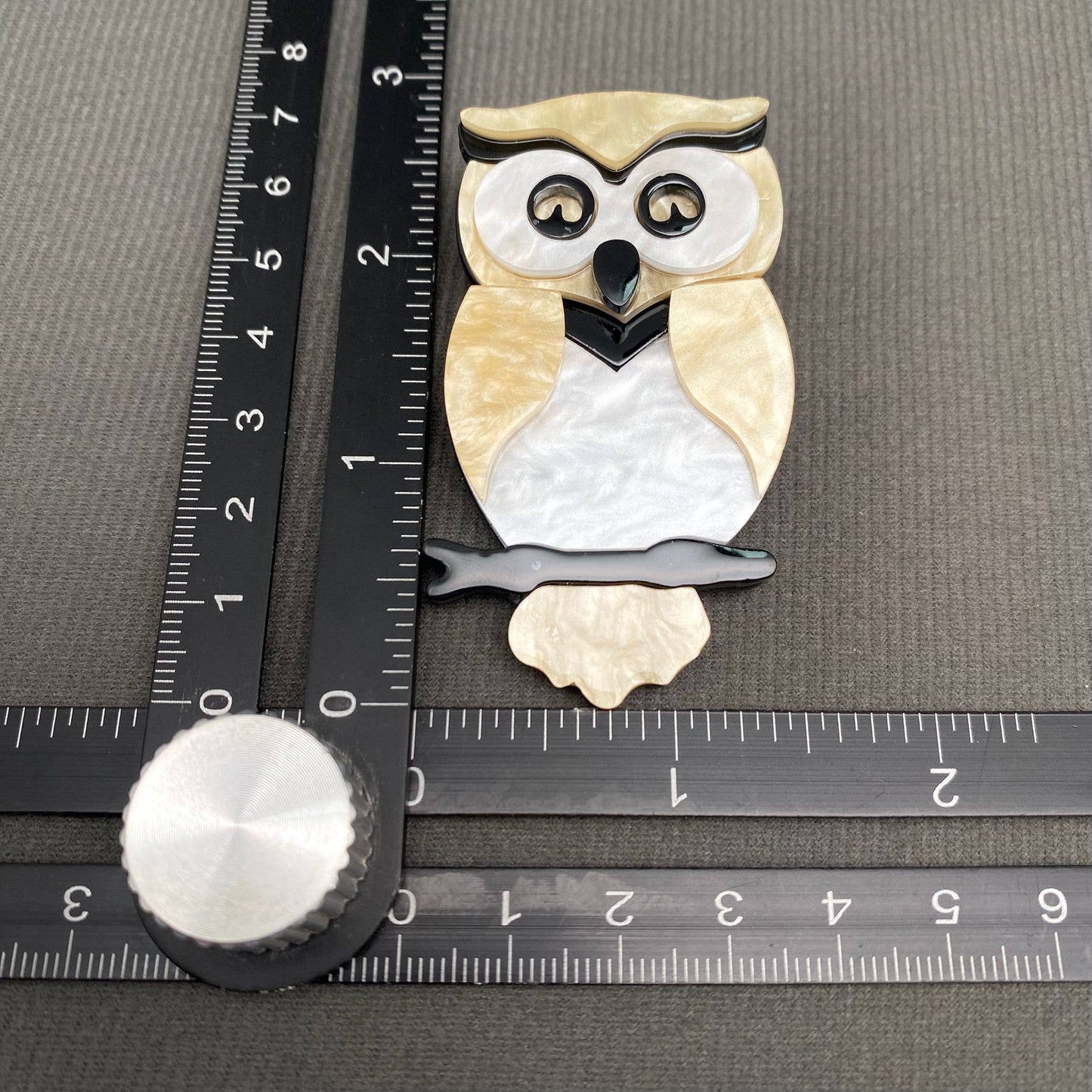 Acrylic Owl Brooch