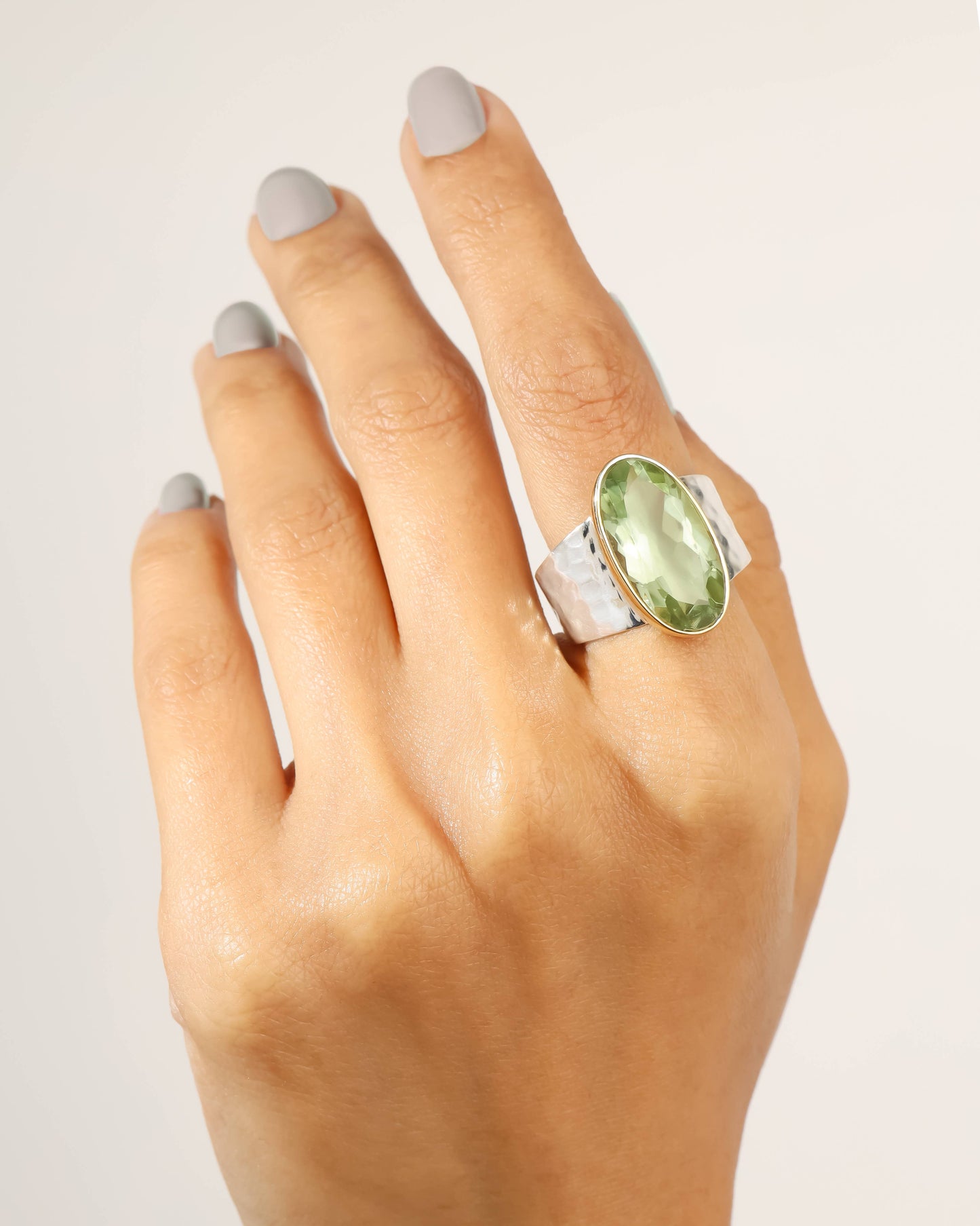 Green Amethyst Verdant Mirage Ring