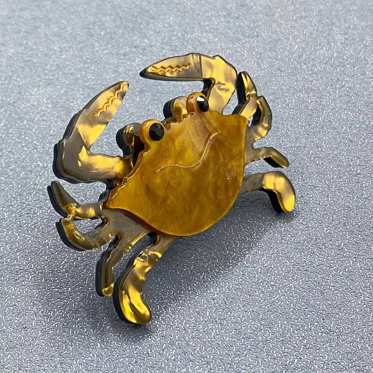 Acrylic Crab Brooch