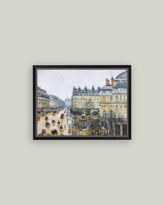 Place Du Theatre Framed Antique Art