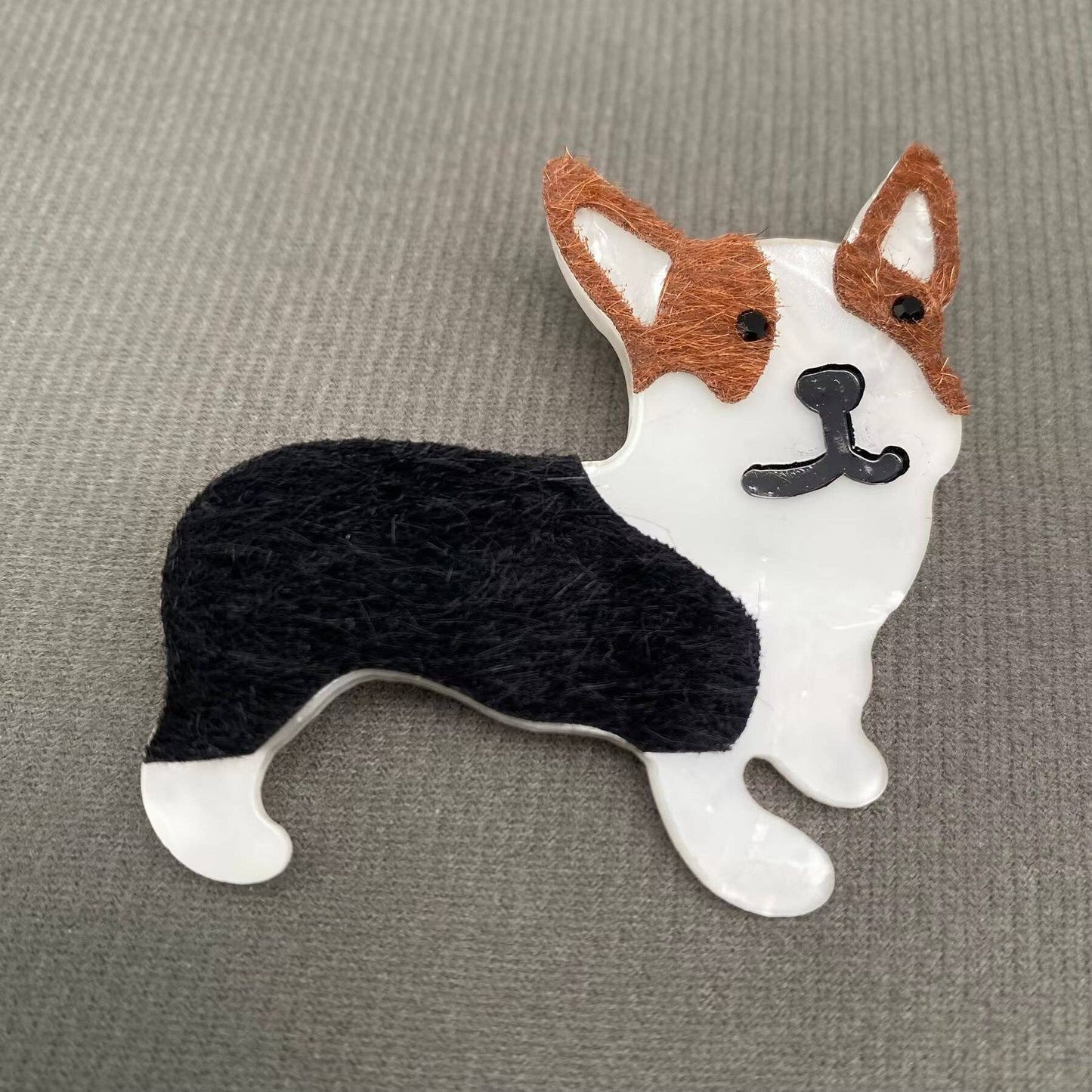 Corgi Dog Acrylic Brooch