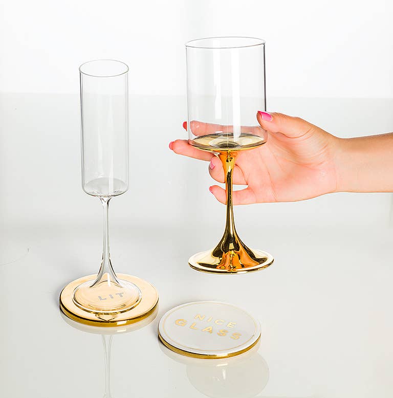 Nice Glass Coaster-4" D