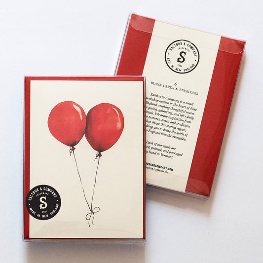 Balloons - Box of 6 Note Cards
