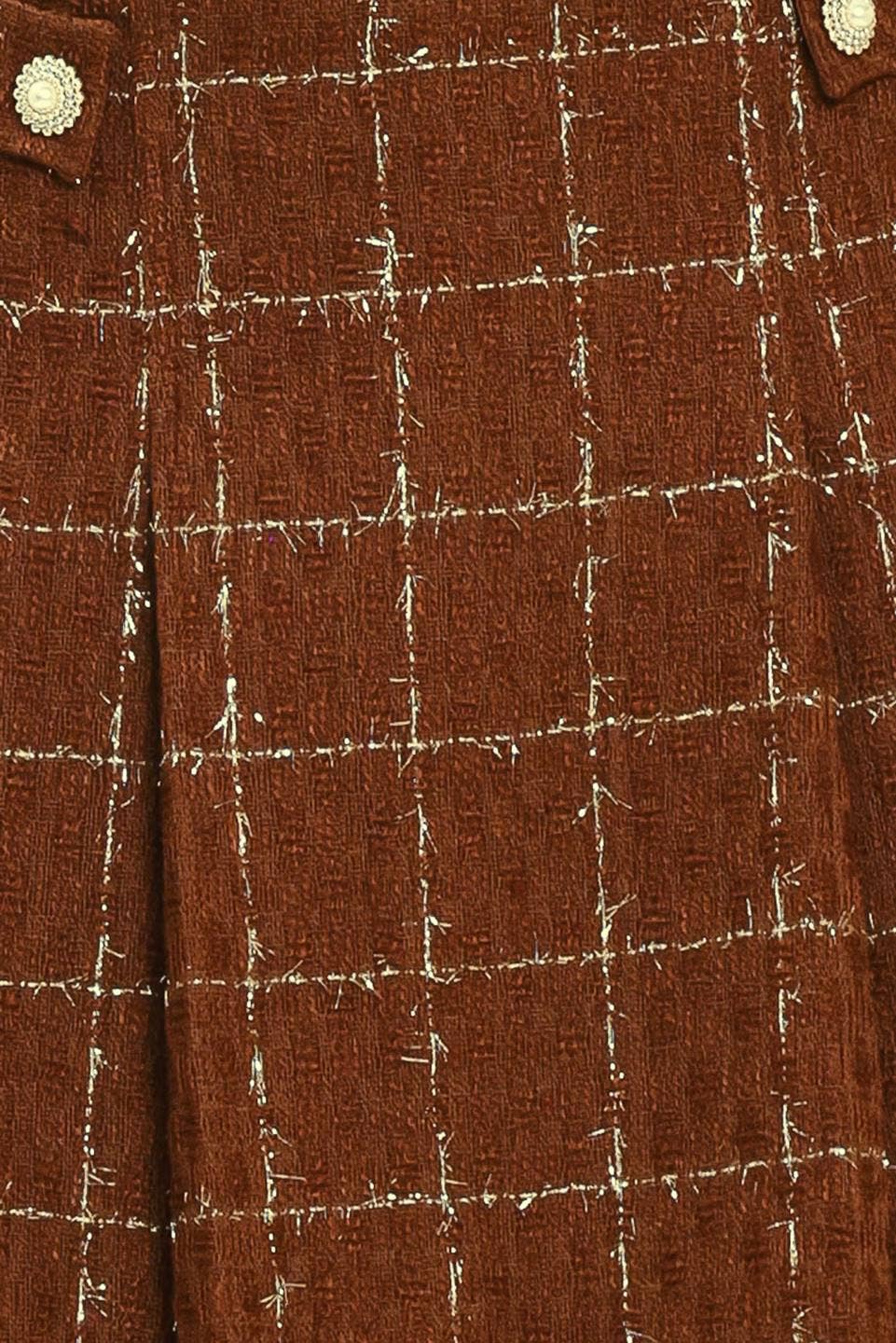 A woven tweed skort