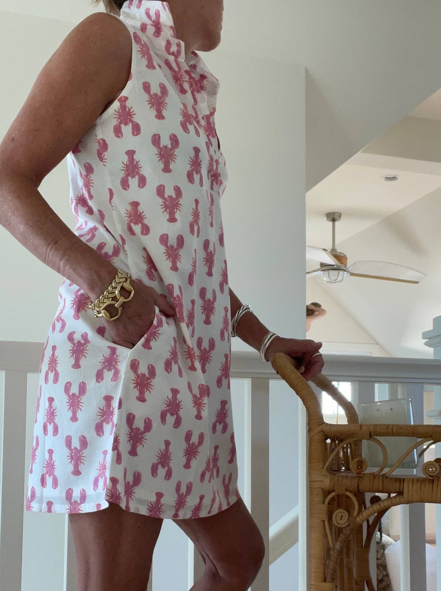 Sconset Lobster Print Dress