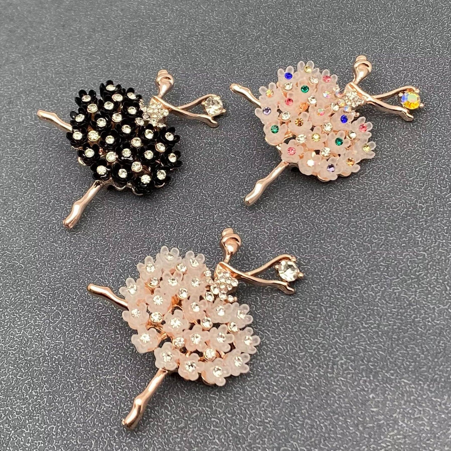 Elegant Ballet Girl Brooch