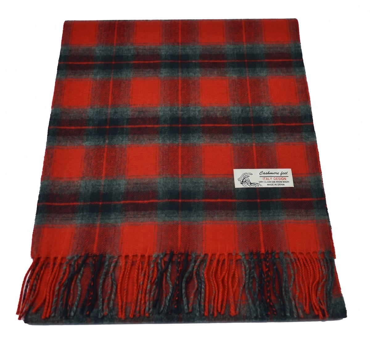 Soft Cashmere Feel Scottish-Style Plaid Winter Muffler Scarf