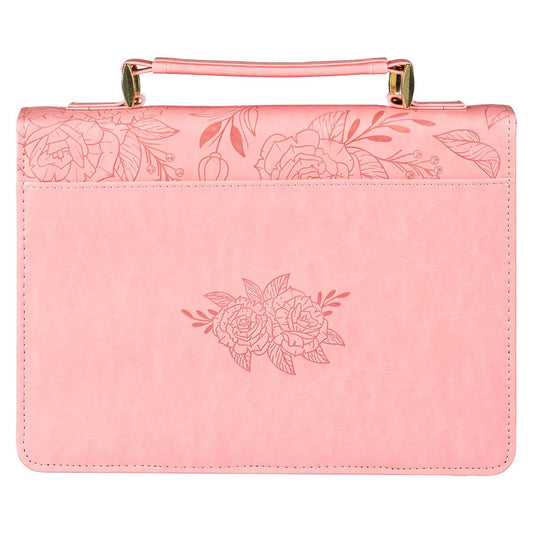 Strength & Dignity Rose Medium Size Bible Cover Prov. 31:25