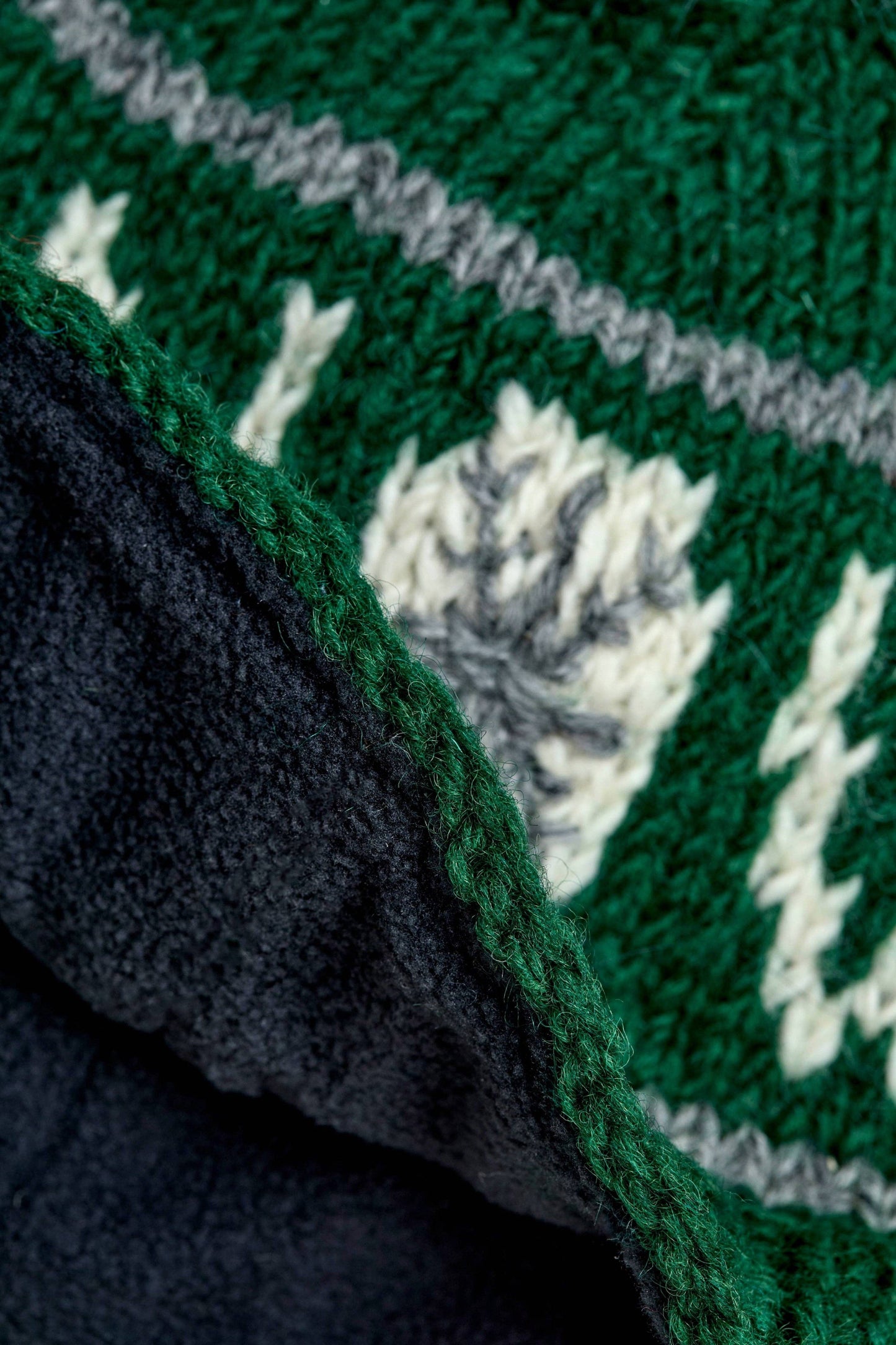 Snow Evergreen Pom Beanie