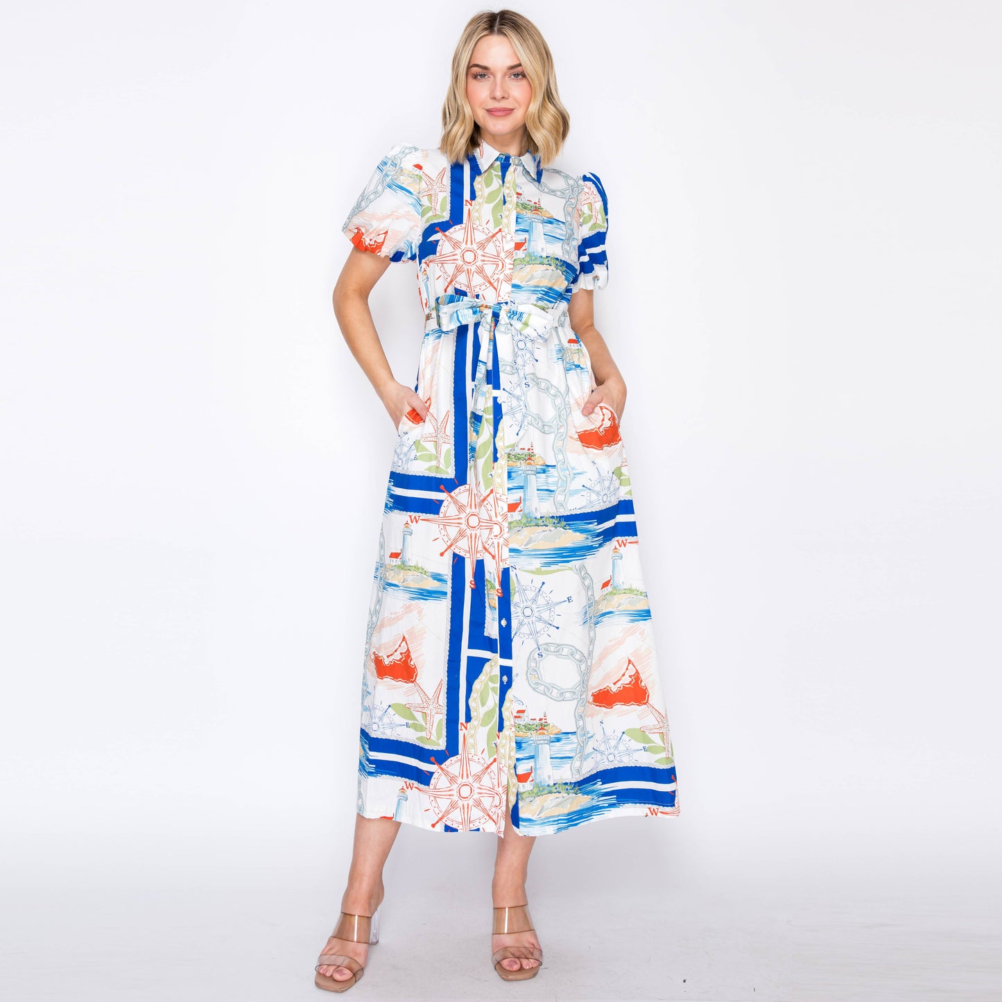 Button-Down Midi Dress