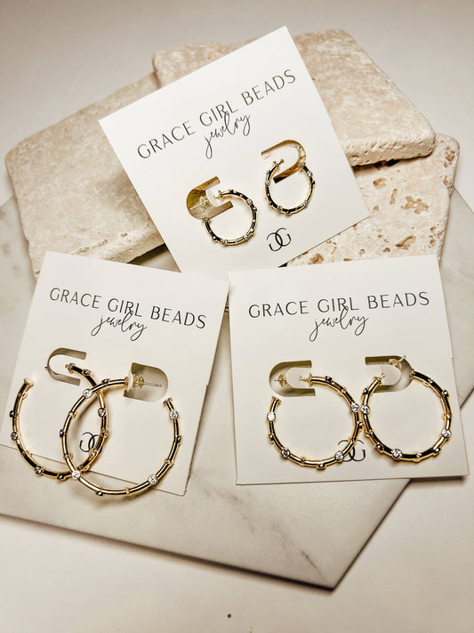 Scatter Hoop Earrings