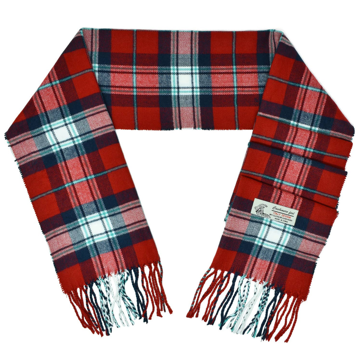 Soft Cashmere Feel Scottish-Style Plaid Winter Muffler Scarf