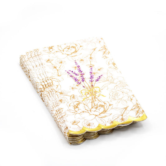 French Lavender Paper Guest Towel Napkins, 16-Pack