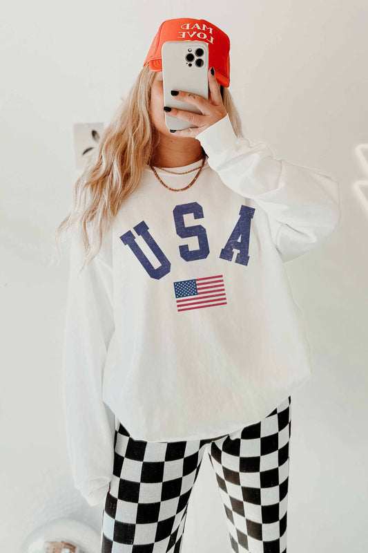 [G1469X-OSS]- USA OVERSIZED SWEATSHIRTS