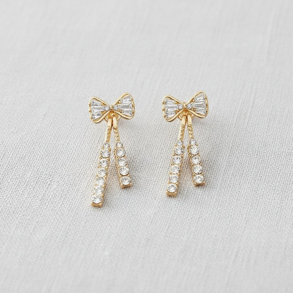 Butterfly Bow Drop Earrings