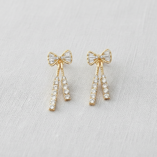 Butterfly Bow Drop Earrings