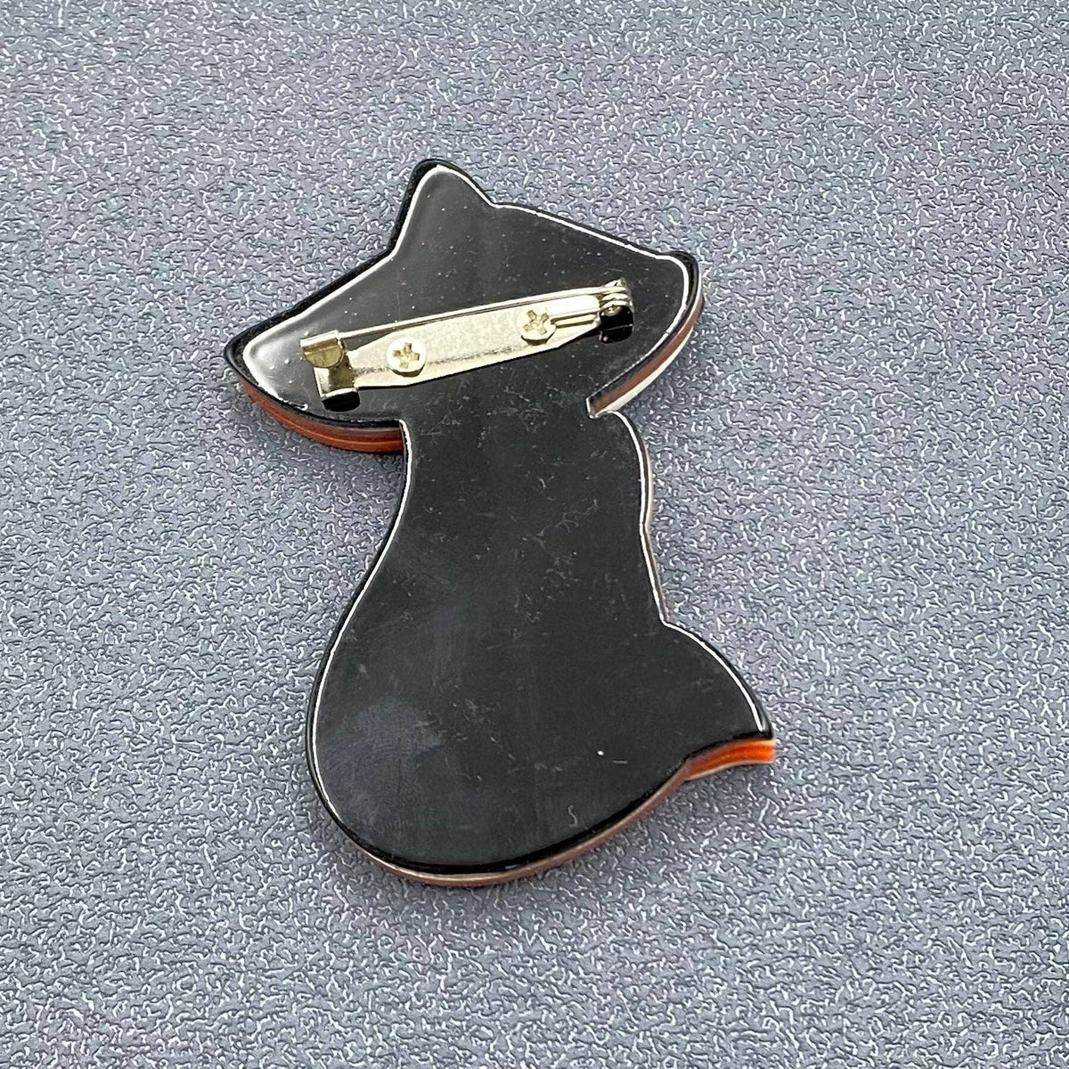 Cartoon Fox Acrylic Brooch