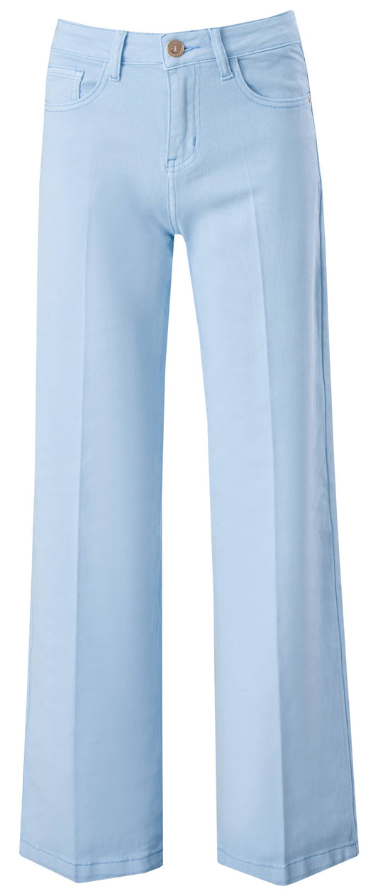 Straight jeans with a cotton blend - 90420