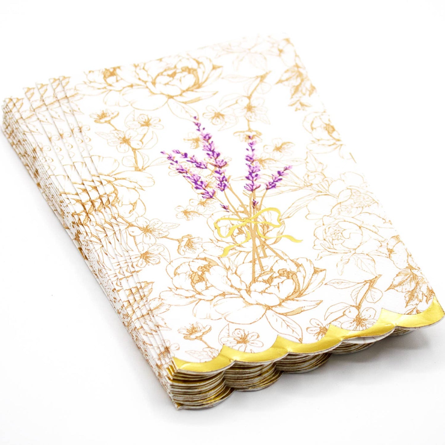 French Lavender Paper Guest Towel Napkins, 16-Pack