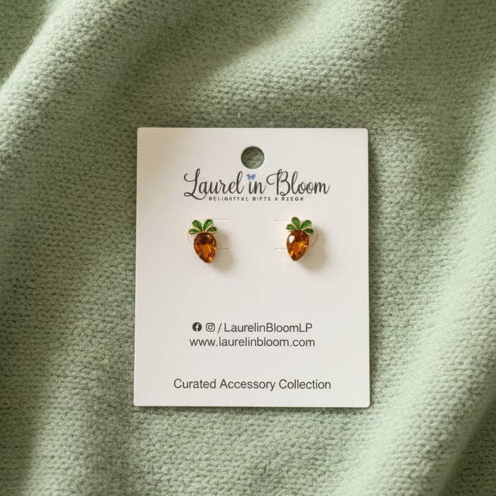 Crystal Carrot Cutie Earrings