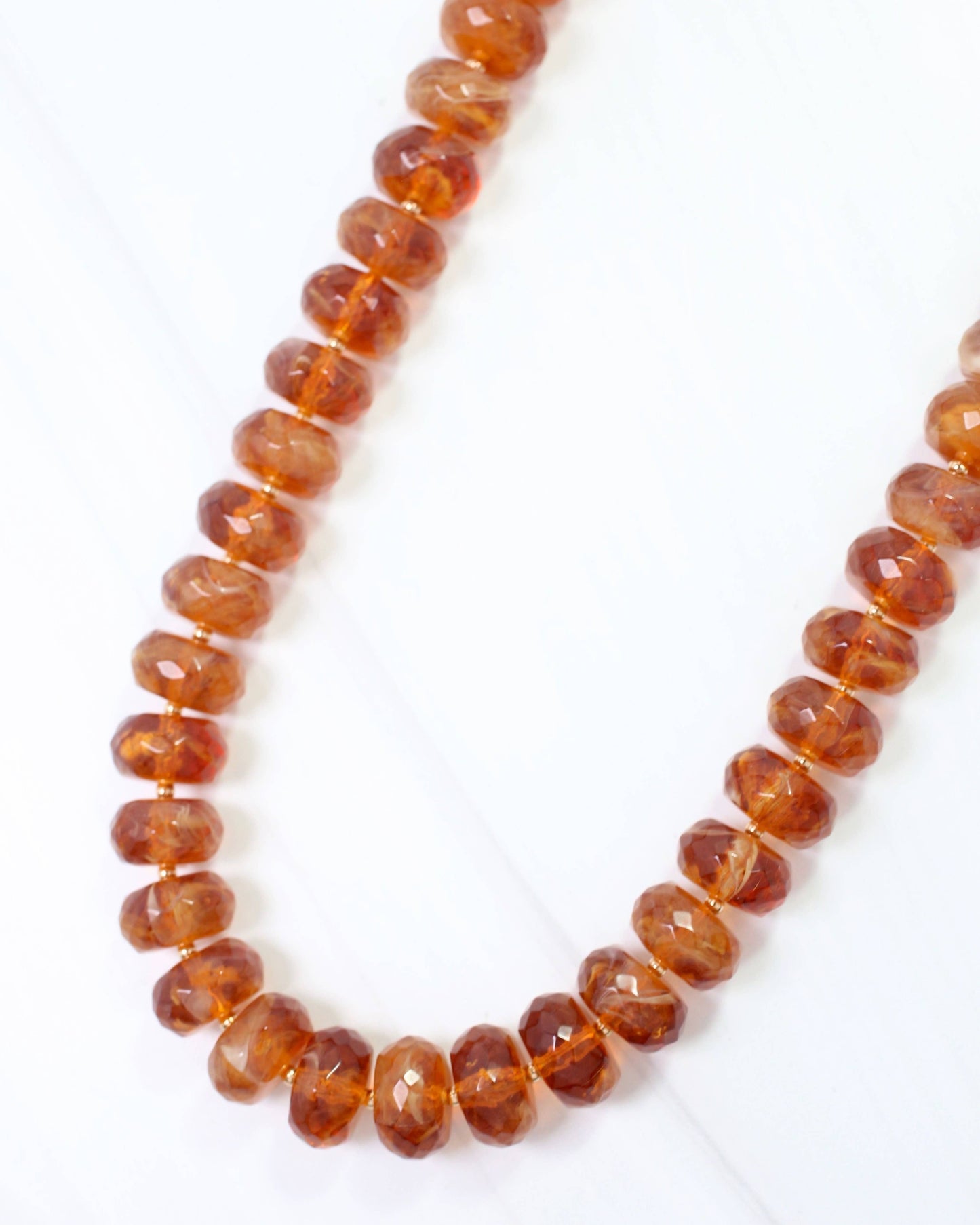 Mansfield Tortoise Faceted Bead Statement Necklace