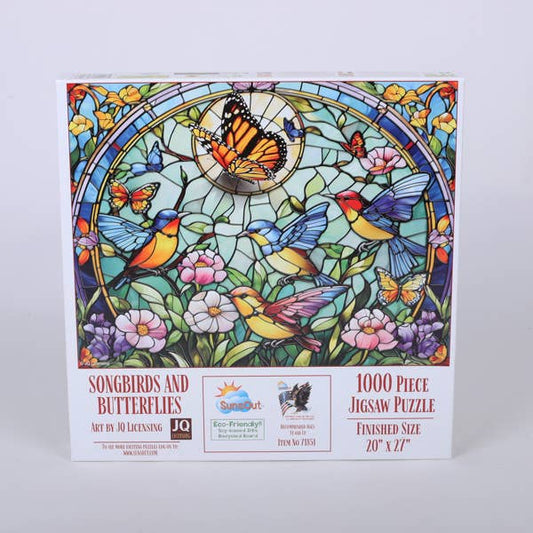 Songbirds and Butterflies 1000 Piece Puzzle