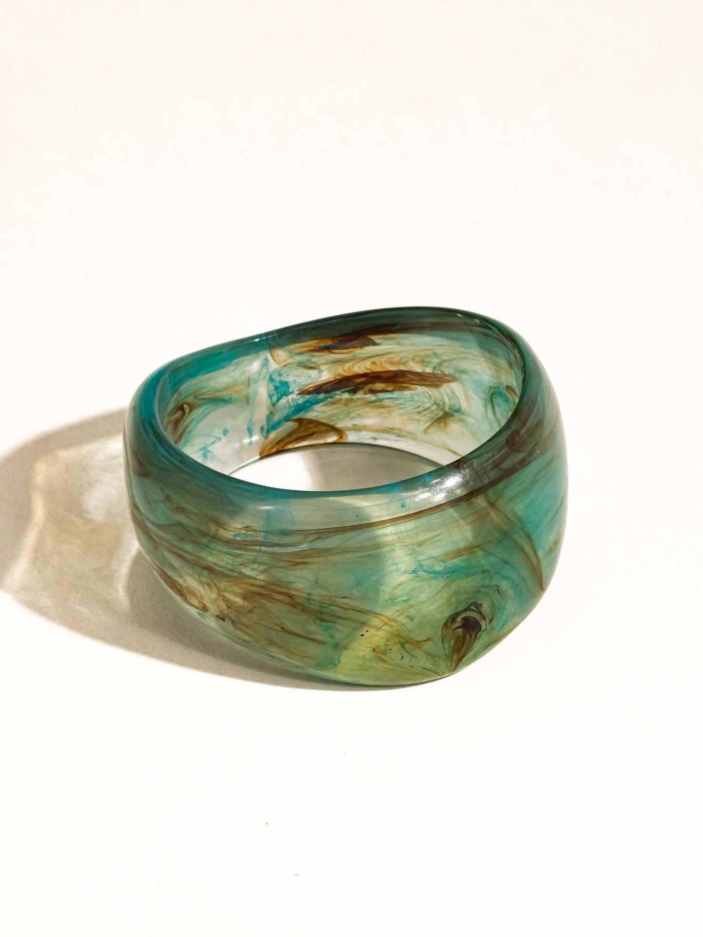 Caelia Modern Bold Statement Resin Bangle