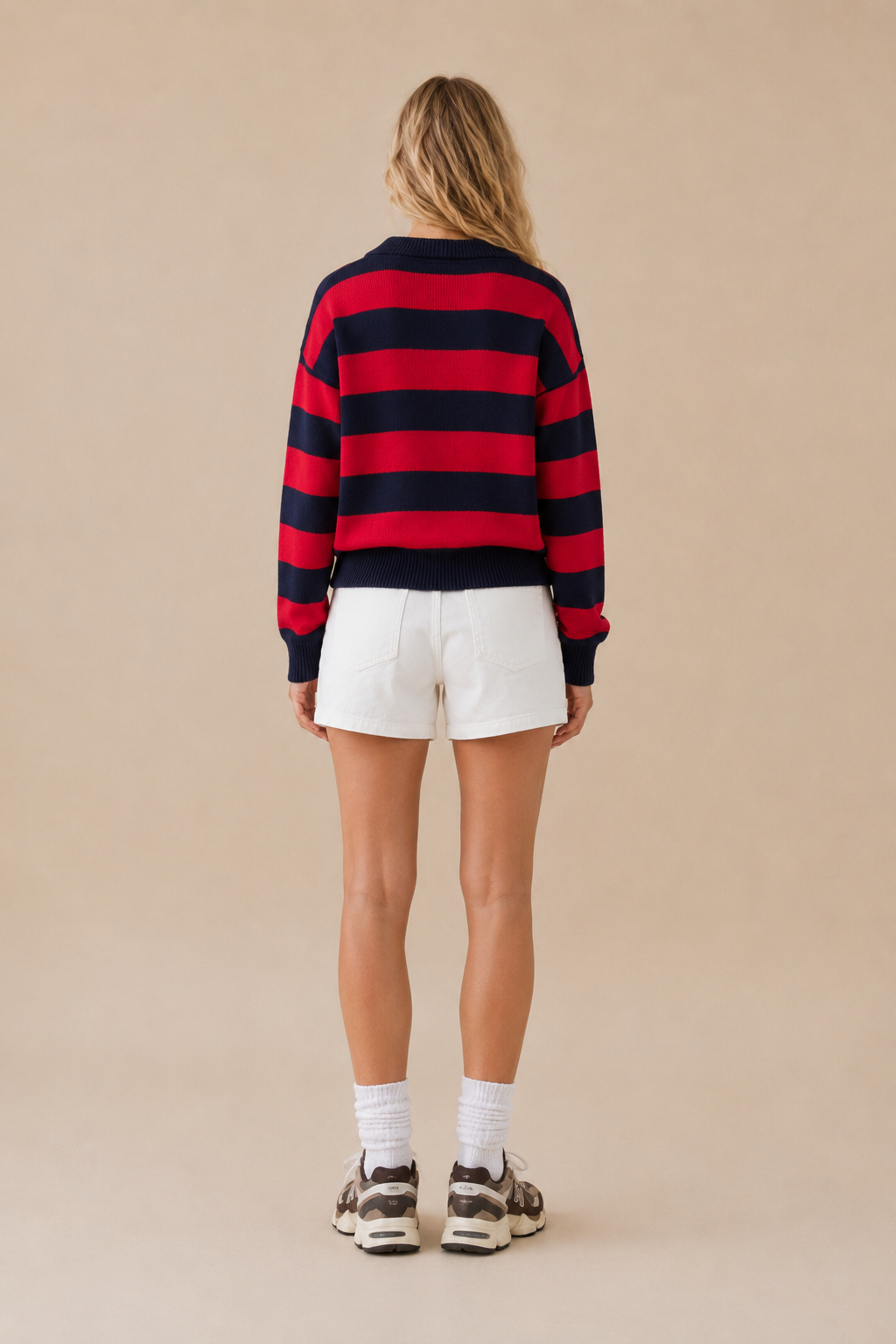 Vintage Rugby Stripe Knit Polo
