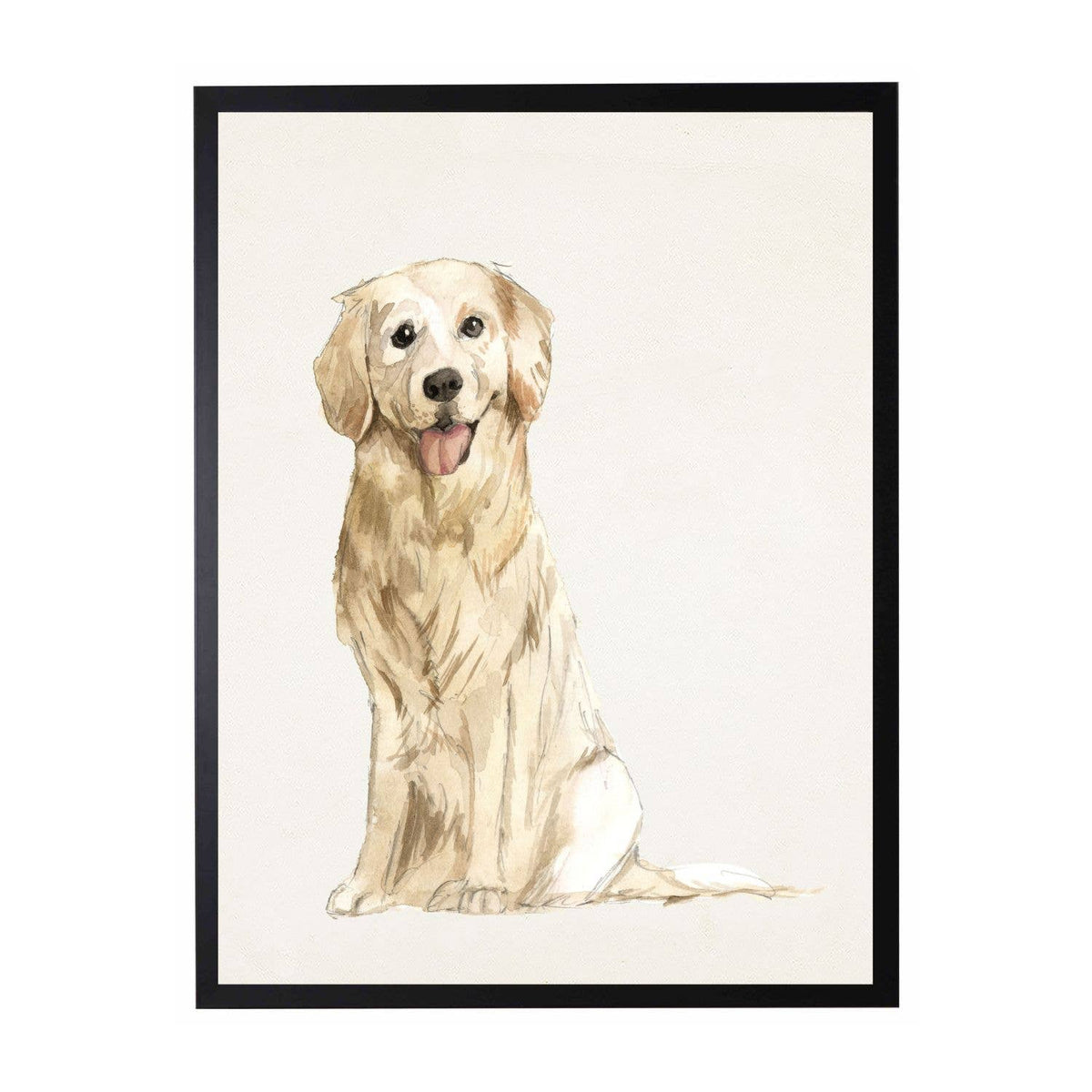 Watercolor Golden Retriever L