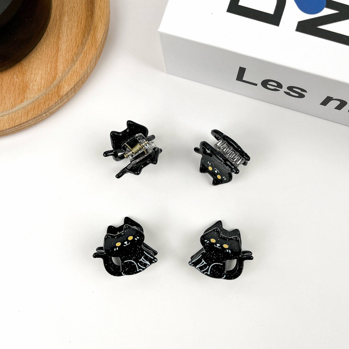 Mini Black Cat Claw Clip
